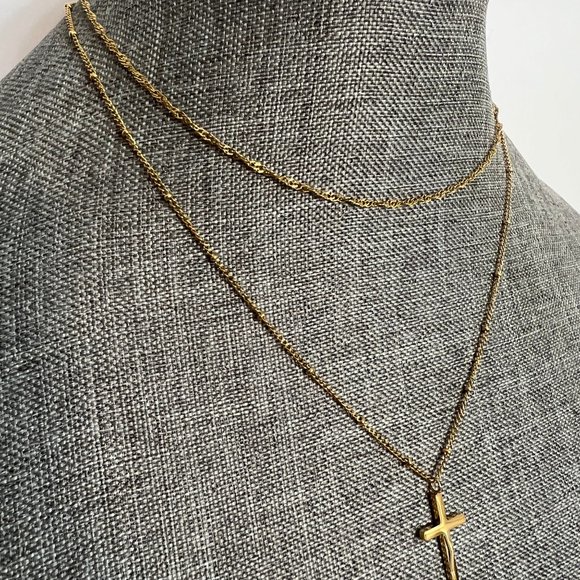 Layered Cross Necklace Women Cross Choker Necklace Faith Jewelry Cross Necklace - Picture 5 of 14
